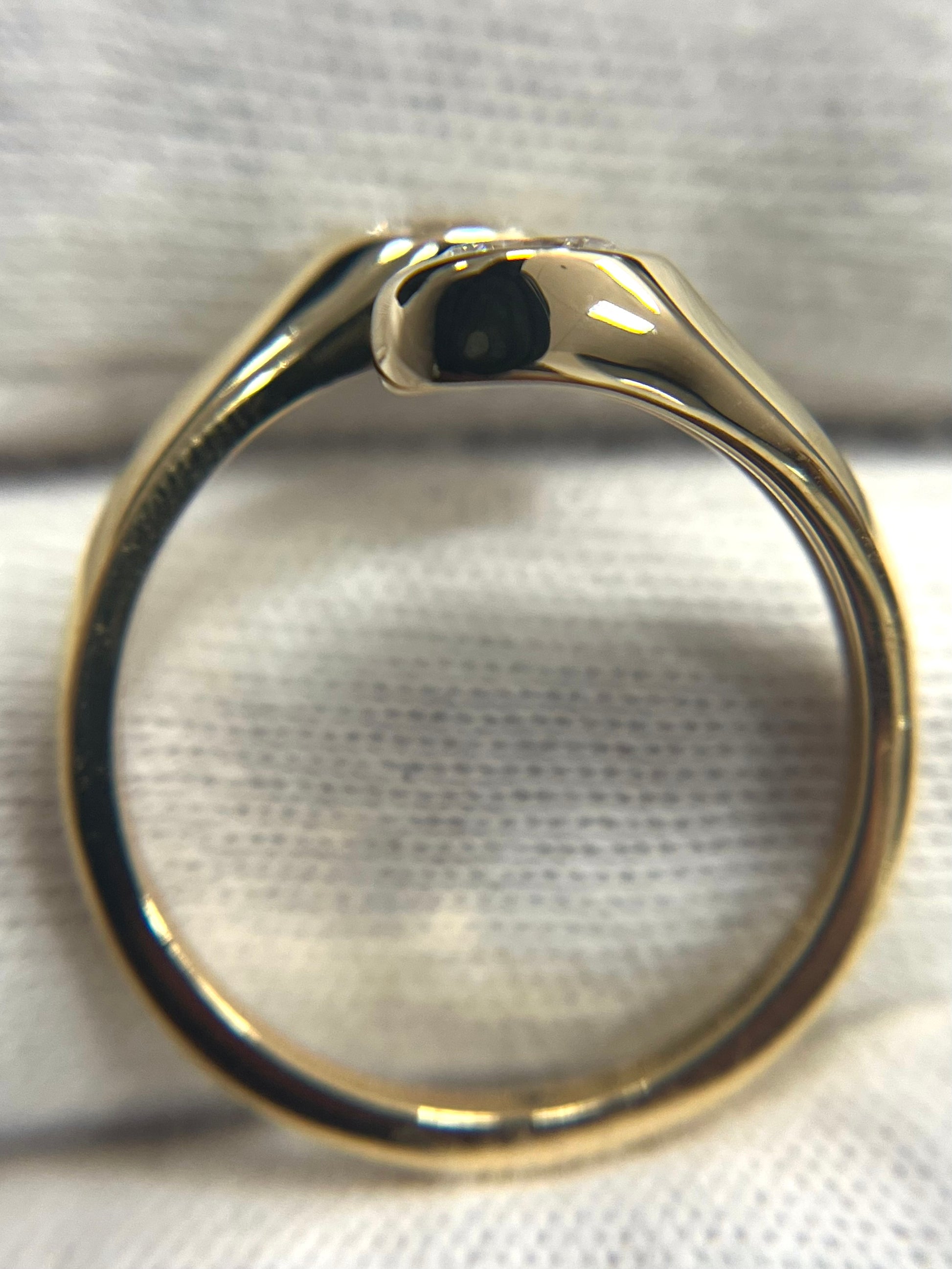 Oval Diamond Bypass Ring