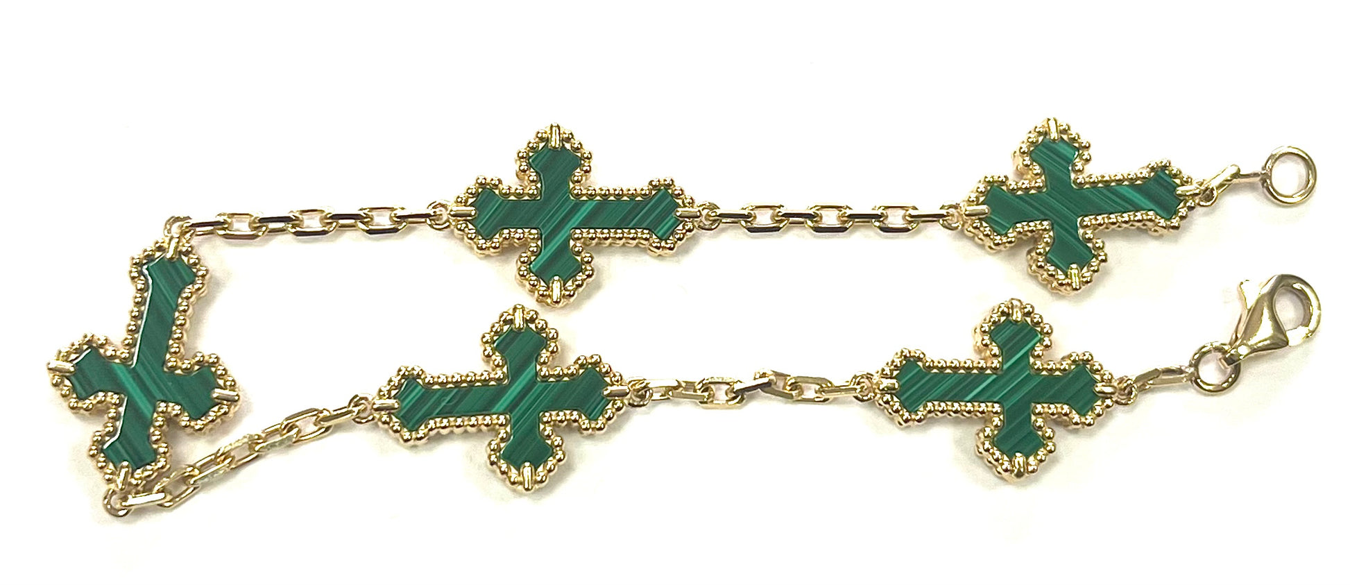 Cross Bracelet in 14k Solid Gold