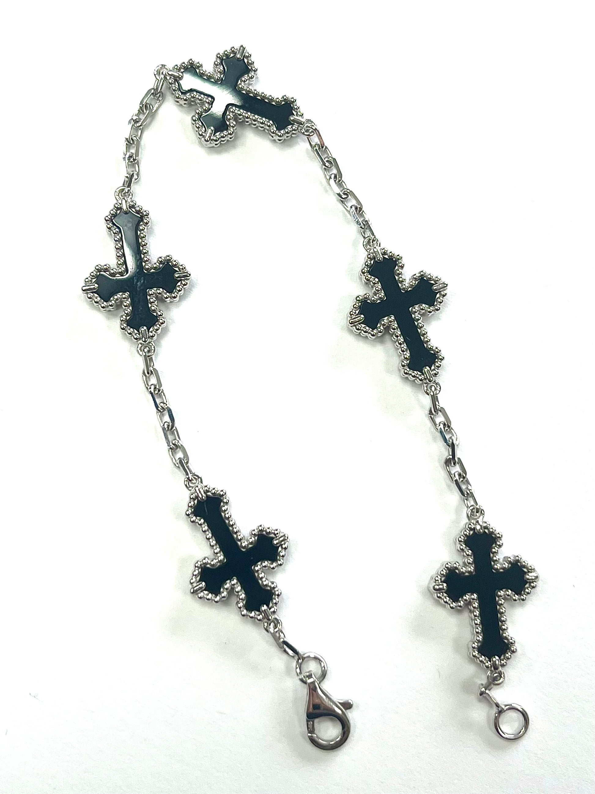 Cross Bracelet in 14k Solid Gold