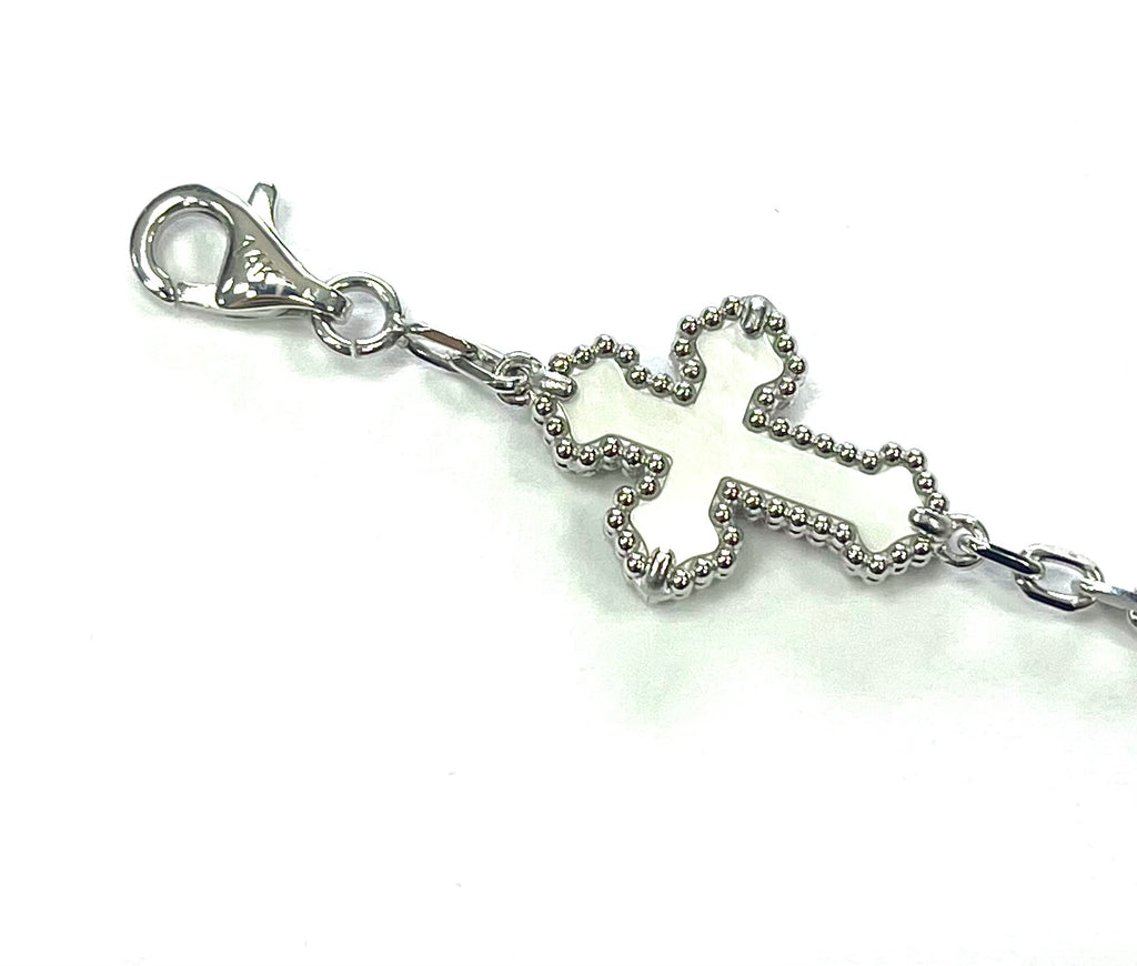 Cross Bracelet in 14k Solid Gold