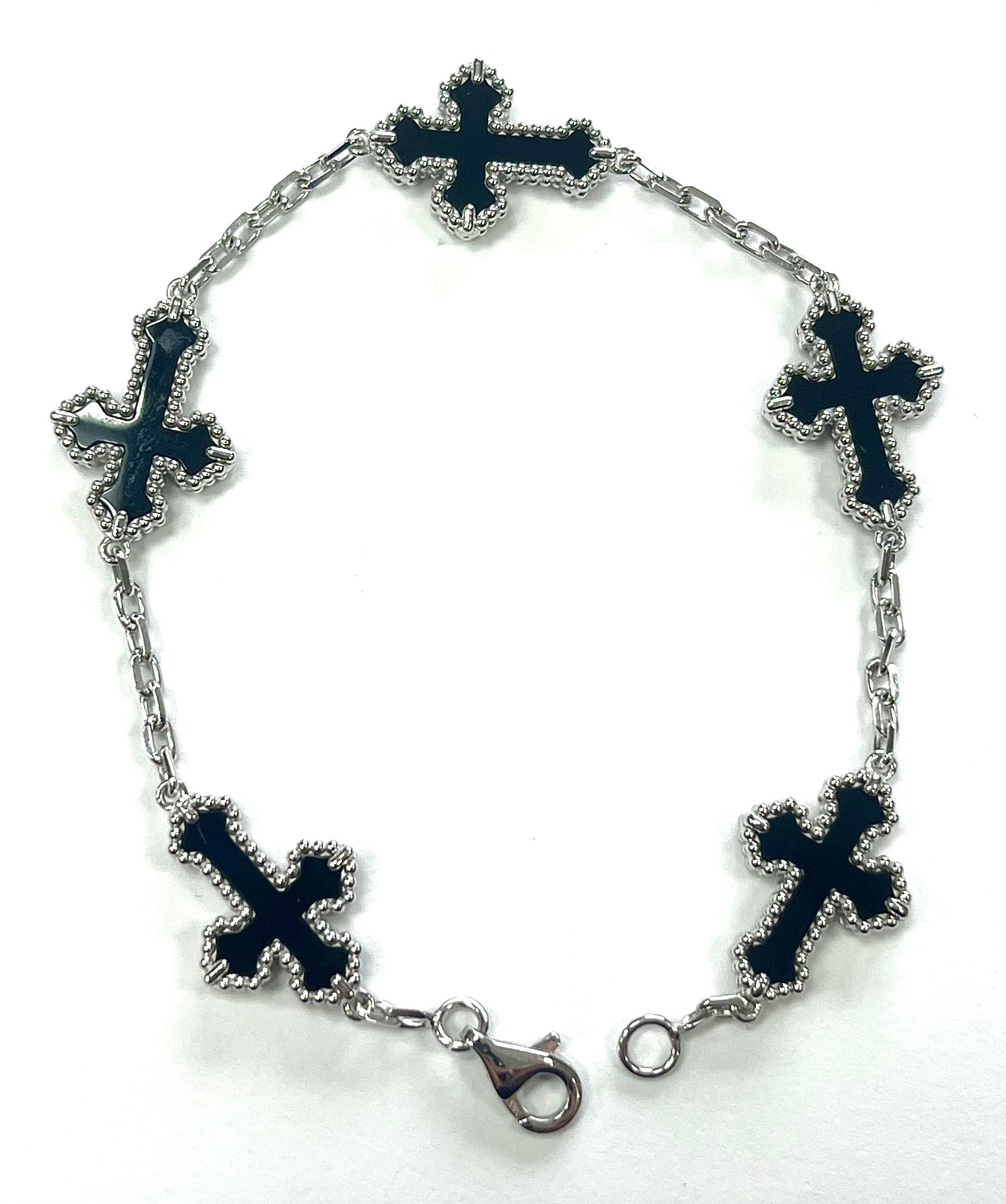 Cross Bracelet in 14k Solid Gold