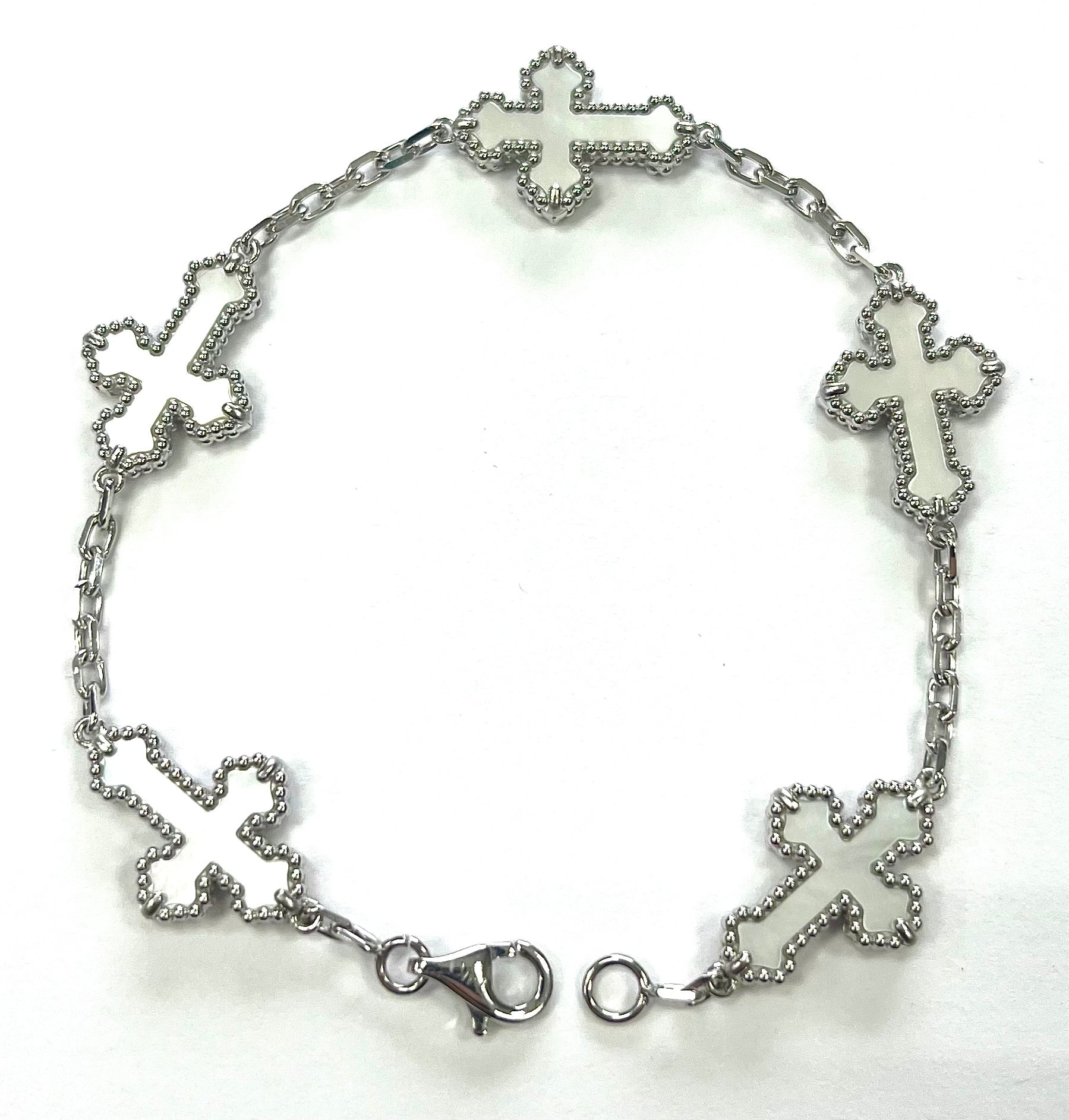 Cross Bracelet in 14k Solid Gold