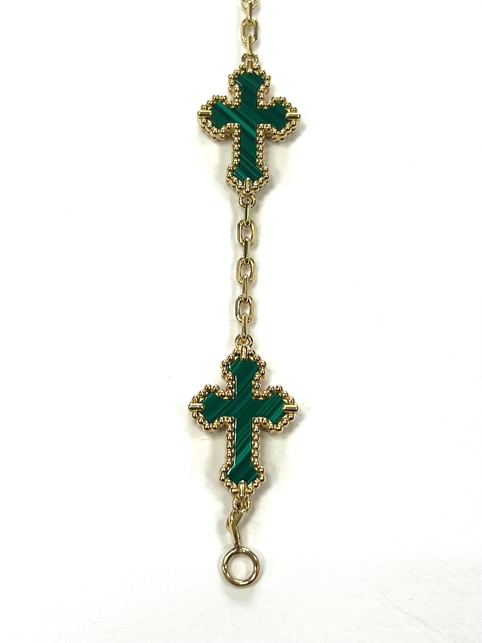 Cross Bracelet in 14k Solid Gold