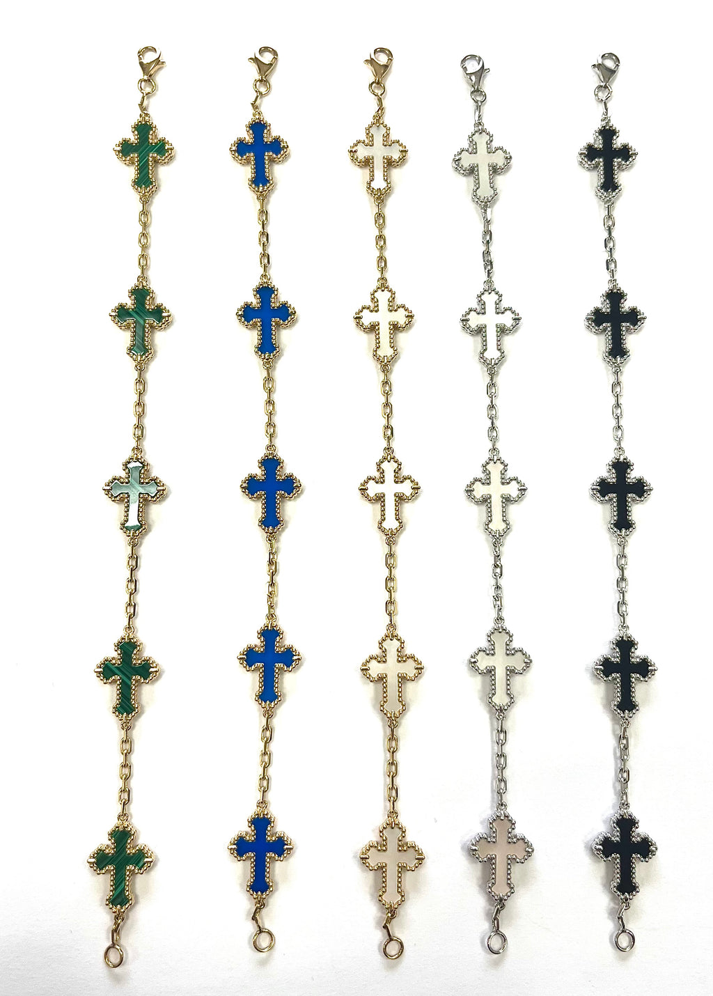 Cross Bracelet in 14k Solid Gold