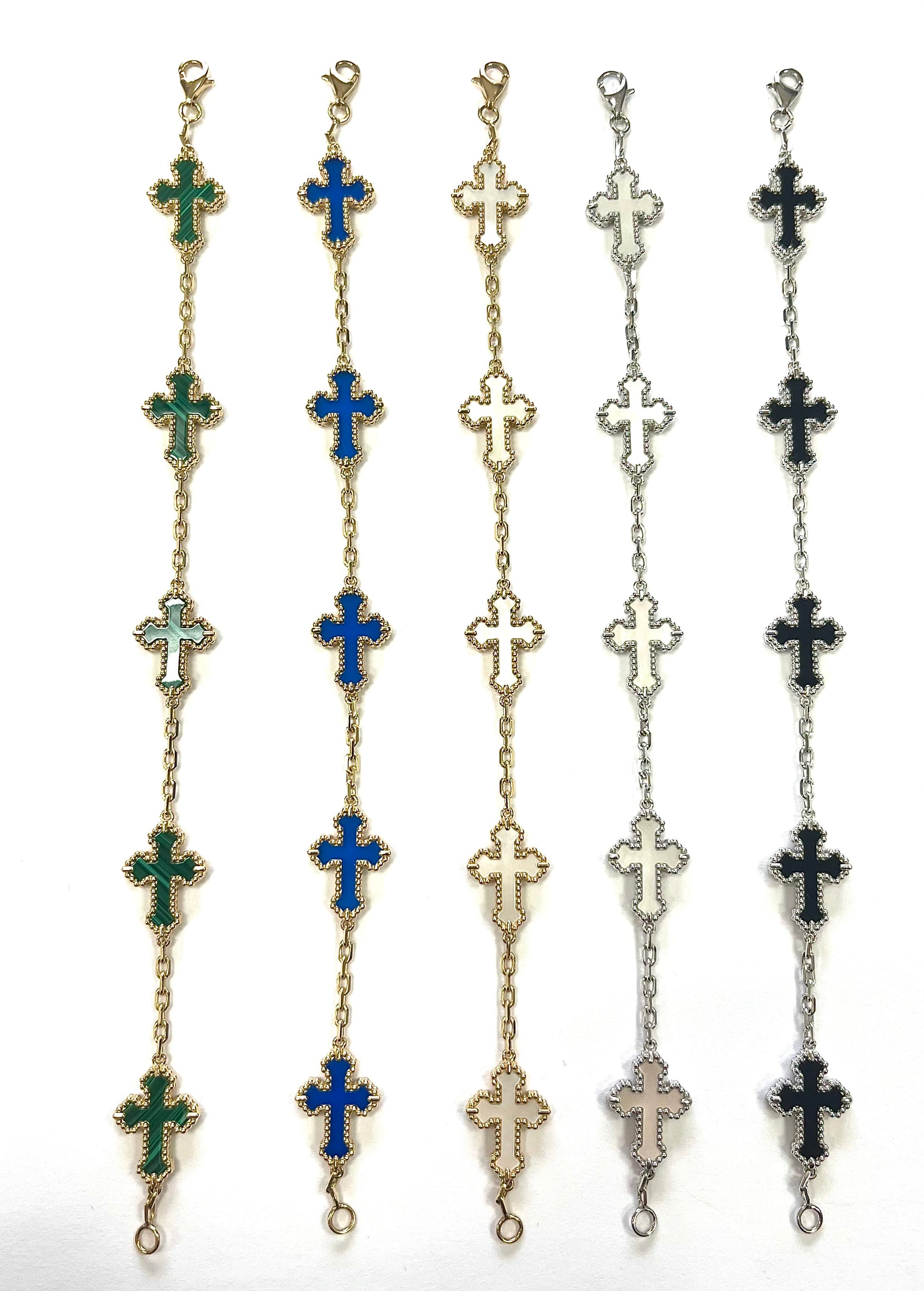 Cross Bracelet in 14k Solid Gold