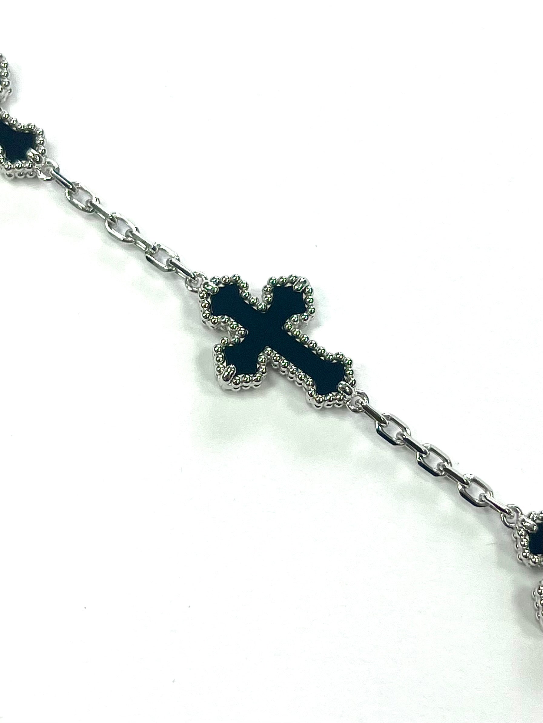 Cross Bracelet in 14k Solid Gold